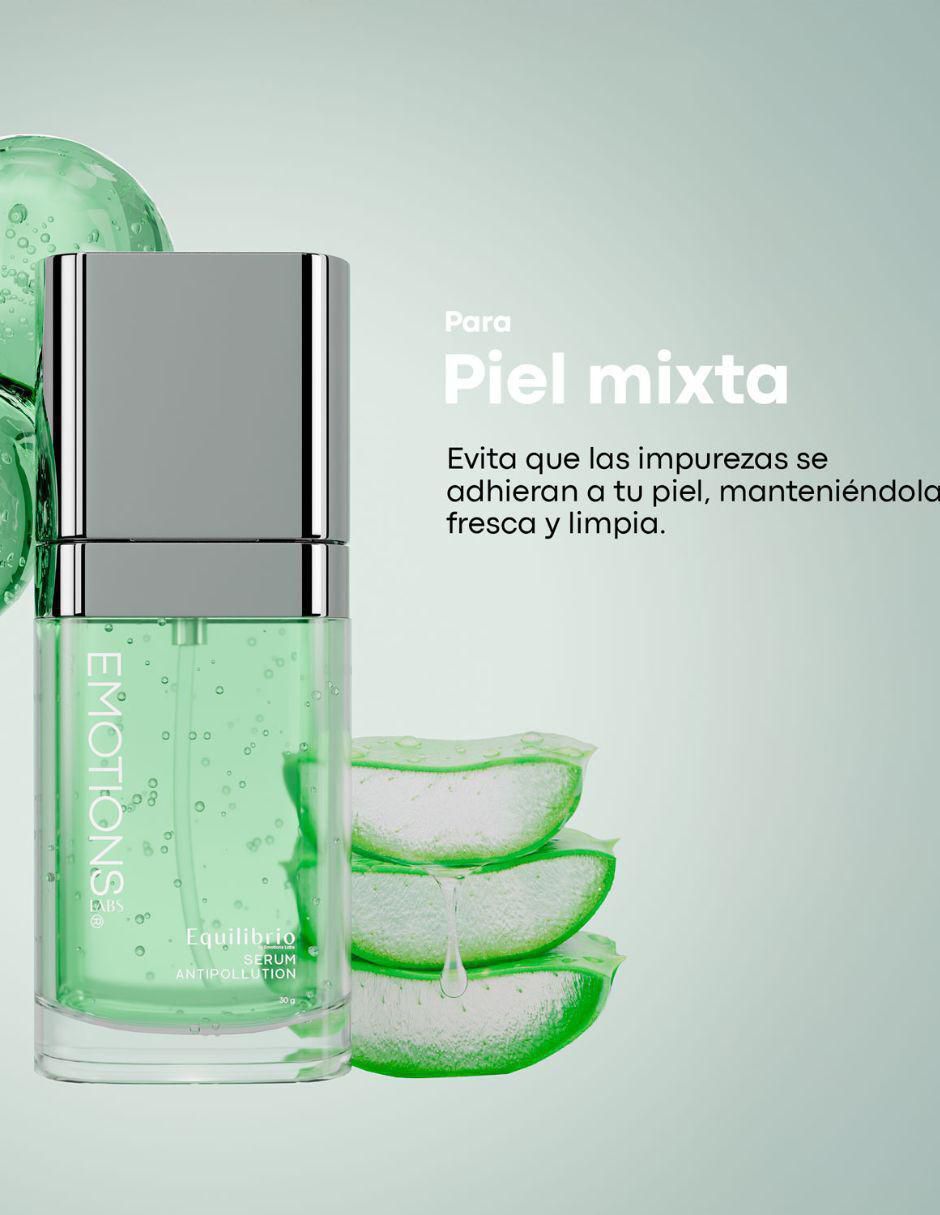 Sérum facial Equilibrio Hidratante y Matificante con Ácido Salicílico, Niacinamida, Alga Laminaria y Bioflavonoides 30G Equilibrio de piel mixta y grasa 3