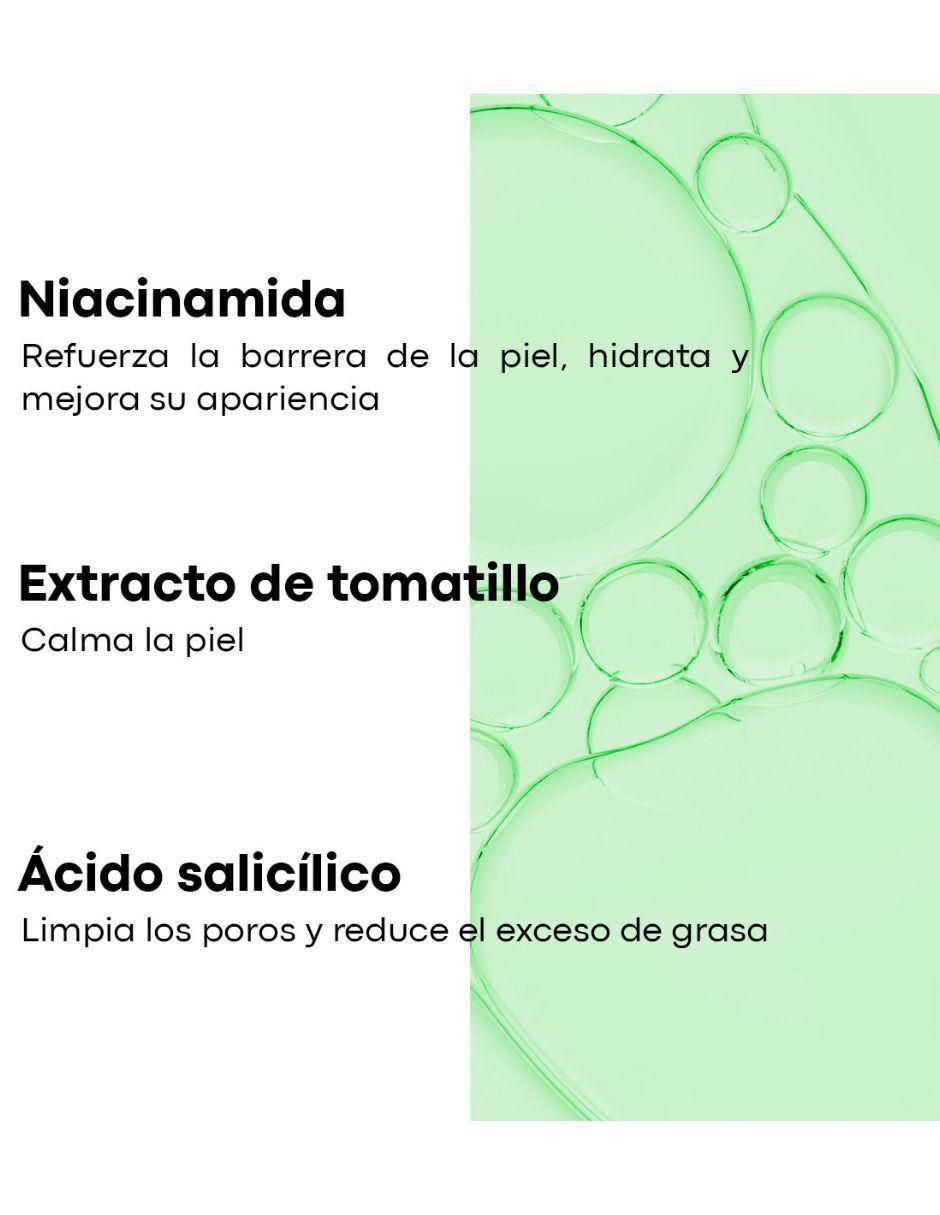 Sérum facial Equilibrio Hidratante y Matificante con Ácido Salicílico, Niacinamida, Alga Laminaria y Bioflavonoides 30G Equilibrio de piel mixta y grasa 5