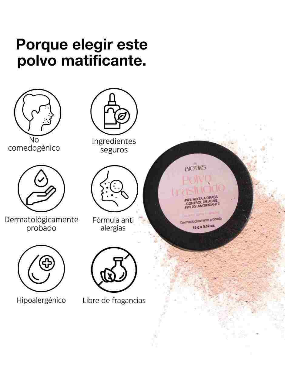 Polvo "traslúcido" biotiks sin familia