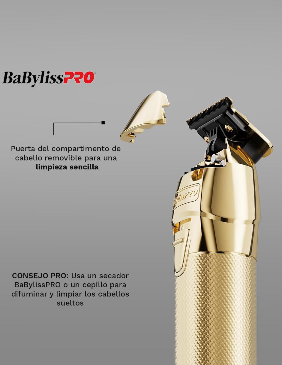 Recortadora para cabello, barba y cuerpo FX One Gold 5