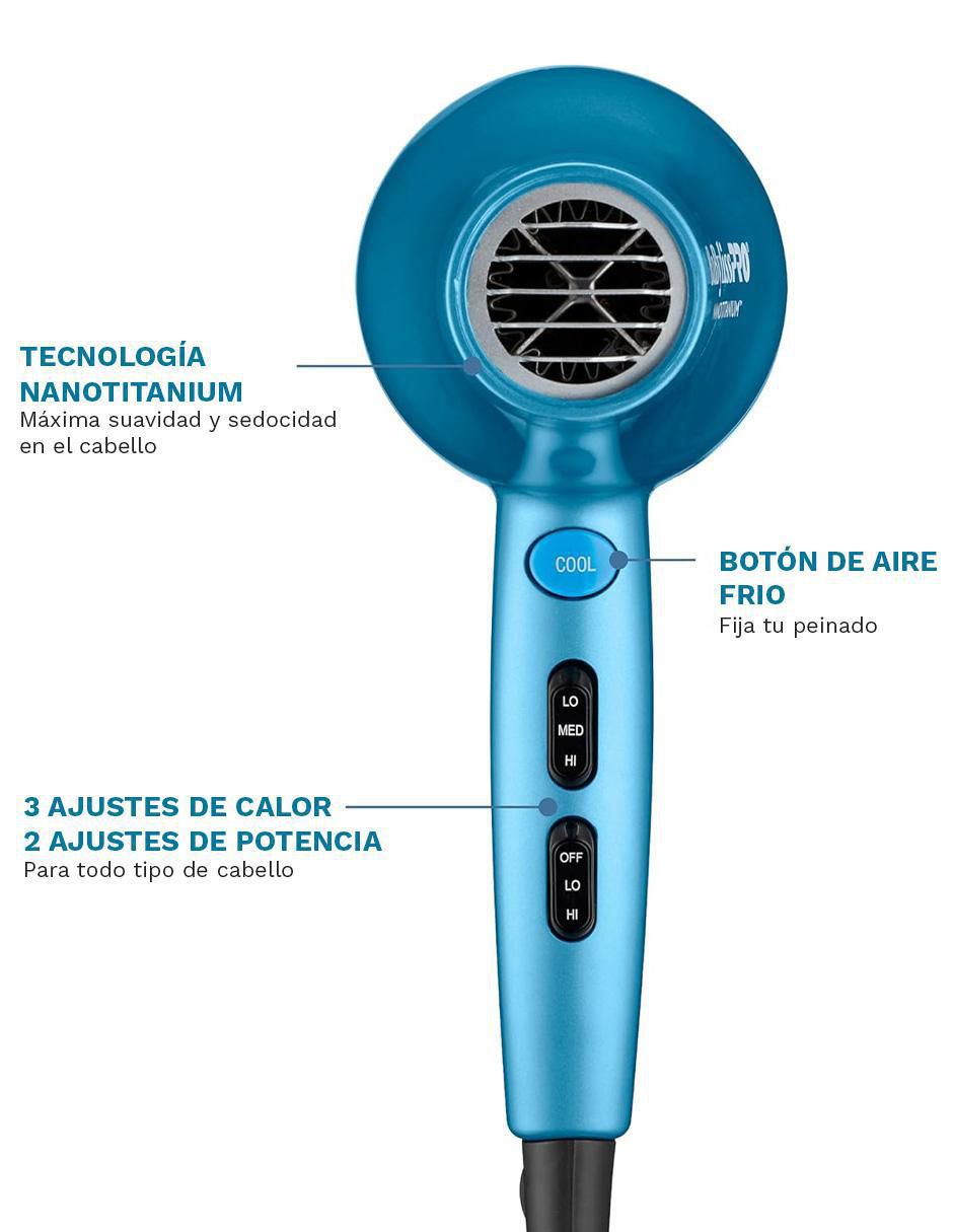 Secadora de cabello Nanotitanium 2
