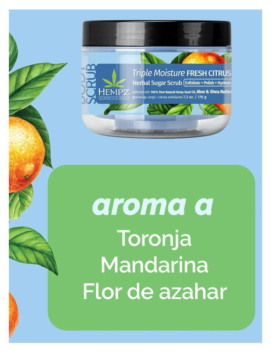 Limpiador exfoliante triple humectación fresh citrus 176g para todo tipo de piel 2