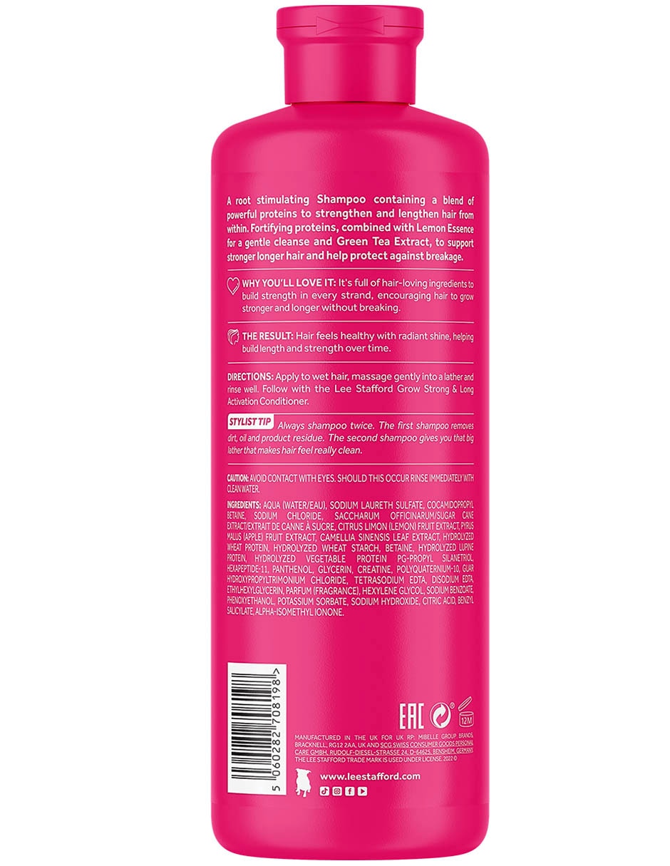 Shampoo energizante para cabello normal Grow Strong & Long activation 500 ml 2