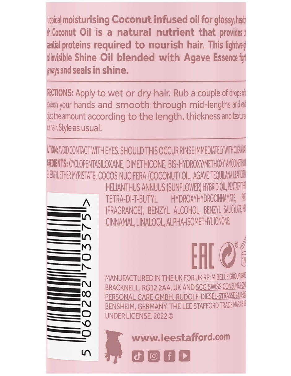 Aceite para cabello seco Coco Loco Shine Oil 75 ml 2