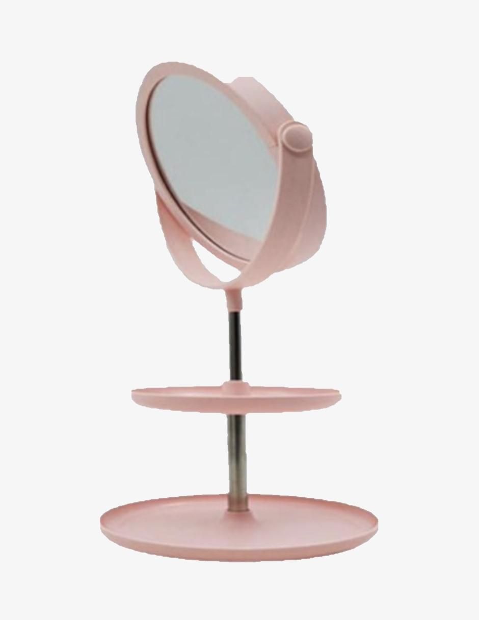 "set espejo/espejo" redondo cm-top doble nivel para maquillaje