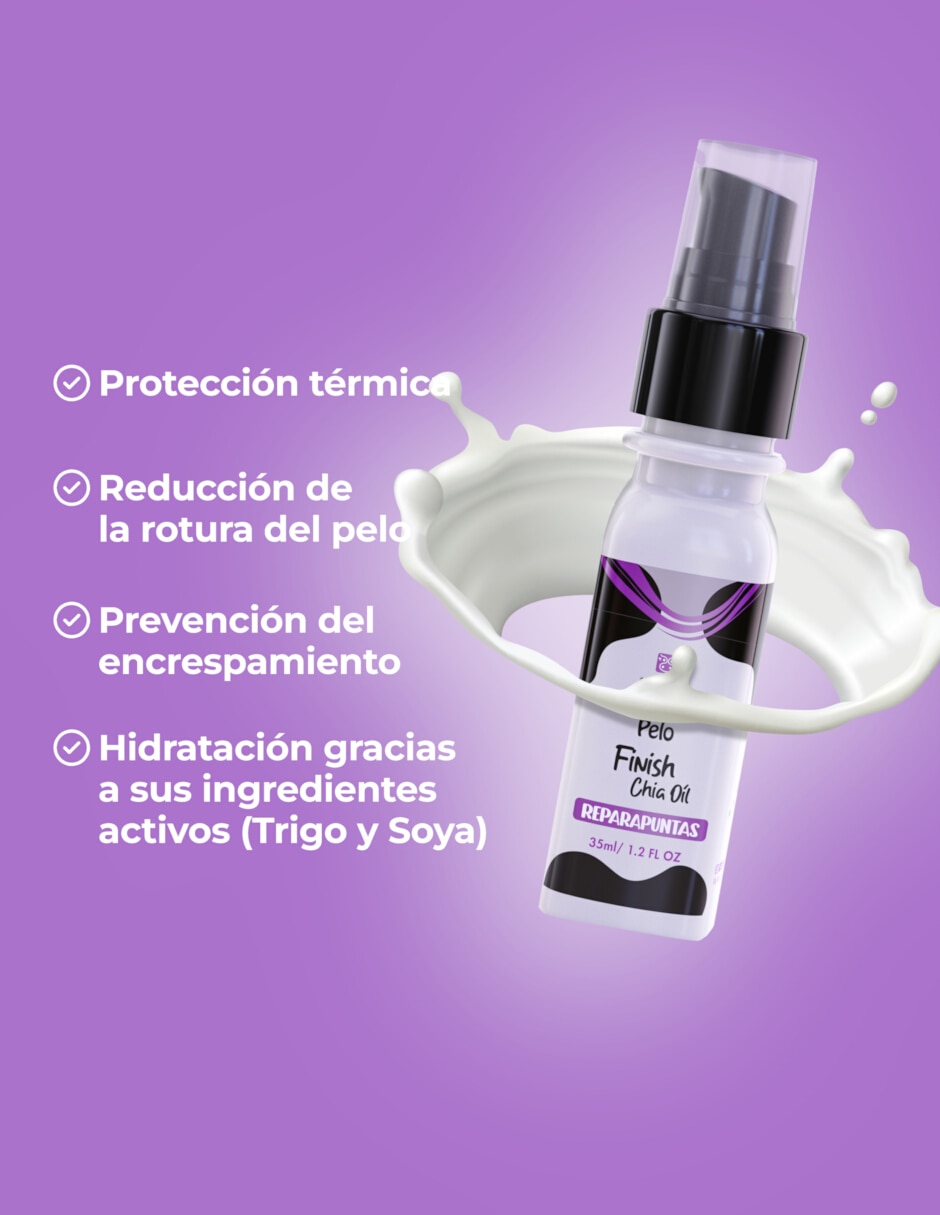 Tratamiento capilar Reparapuntas Finish Chia reparador tradicional 3