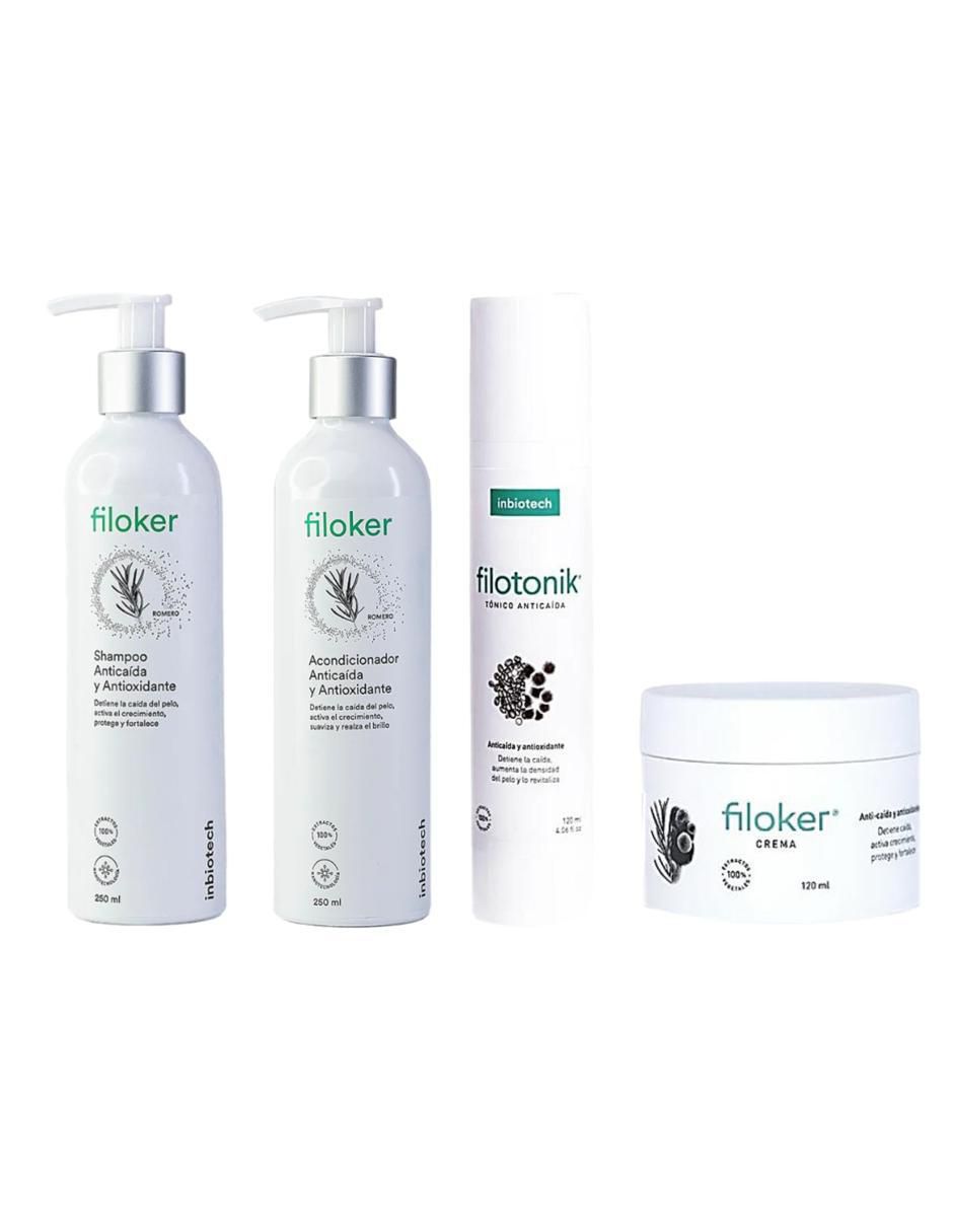 Tratamiento capilar kit capilar - shampoo + acondicionador + tónico capilar + crema anticaída anticaída