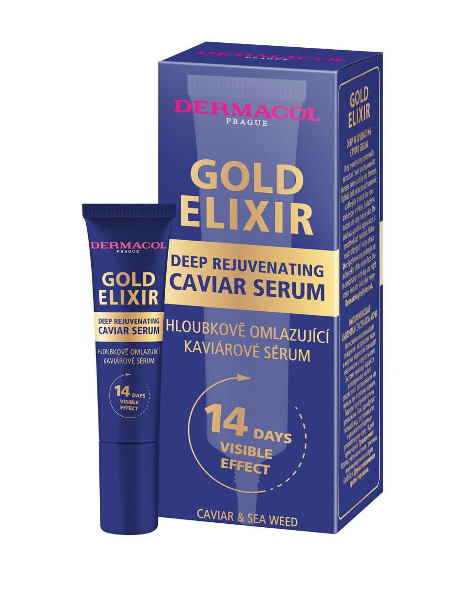 Sérum antiedad facial Deep Rejuvenating Caviar Serum Gold Elixir todo tipo piel