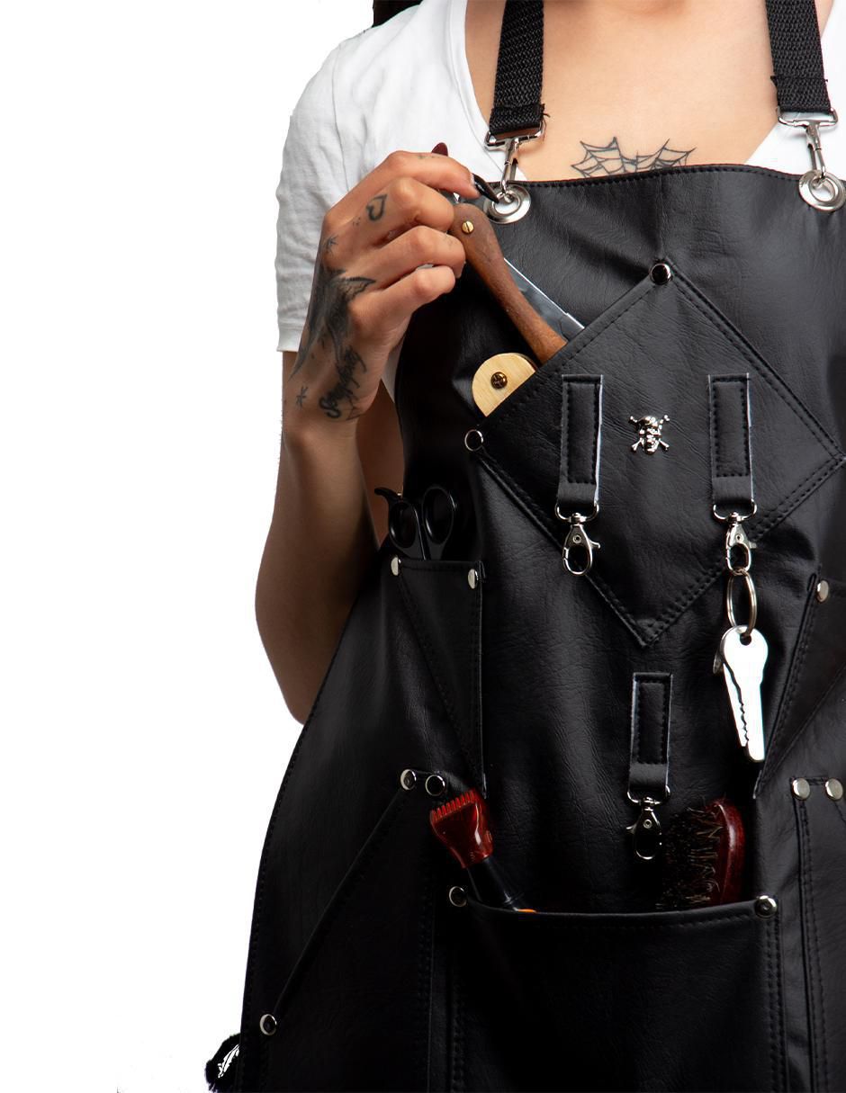 Mandil completo para barbería lady hooligan impermeable 5