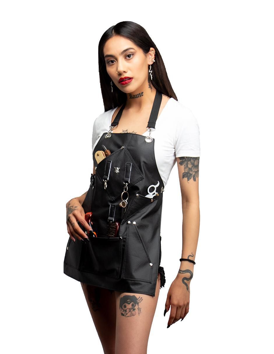 Mandil completo para barbería lady hooligan impermeable 9