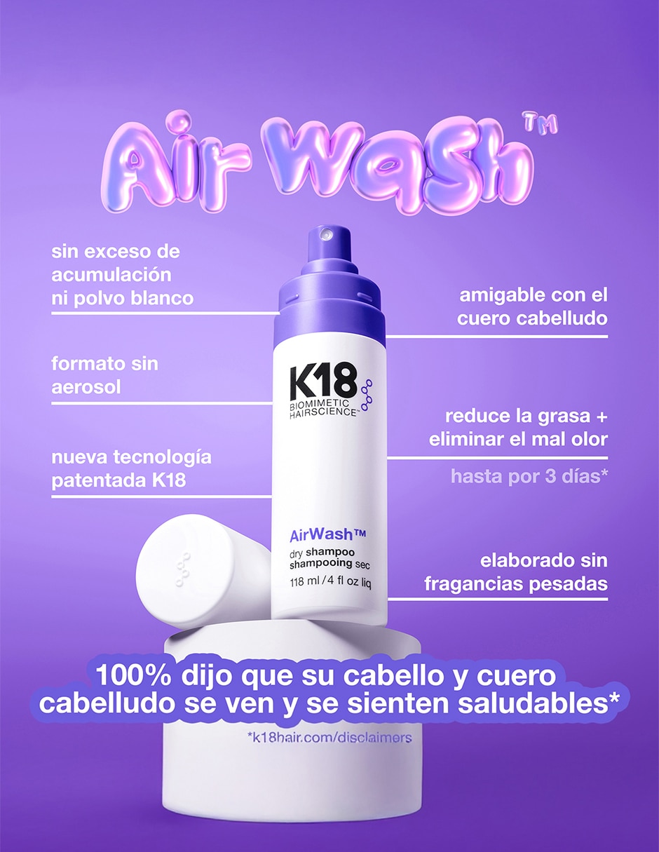 Shampoo en seco para cabello Dry Shampoo Airwash 118 ml 2