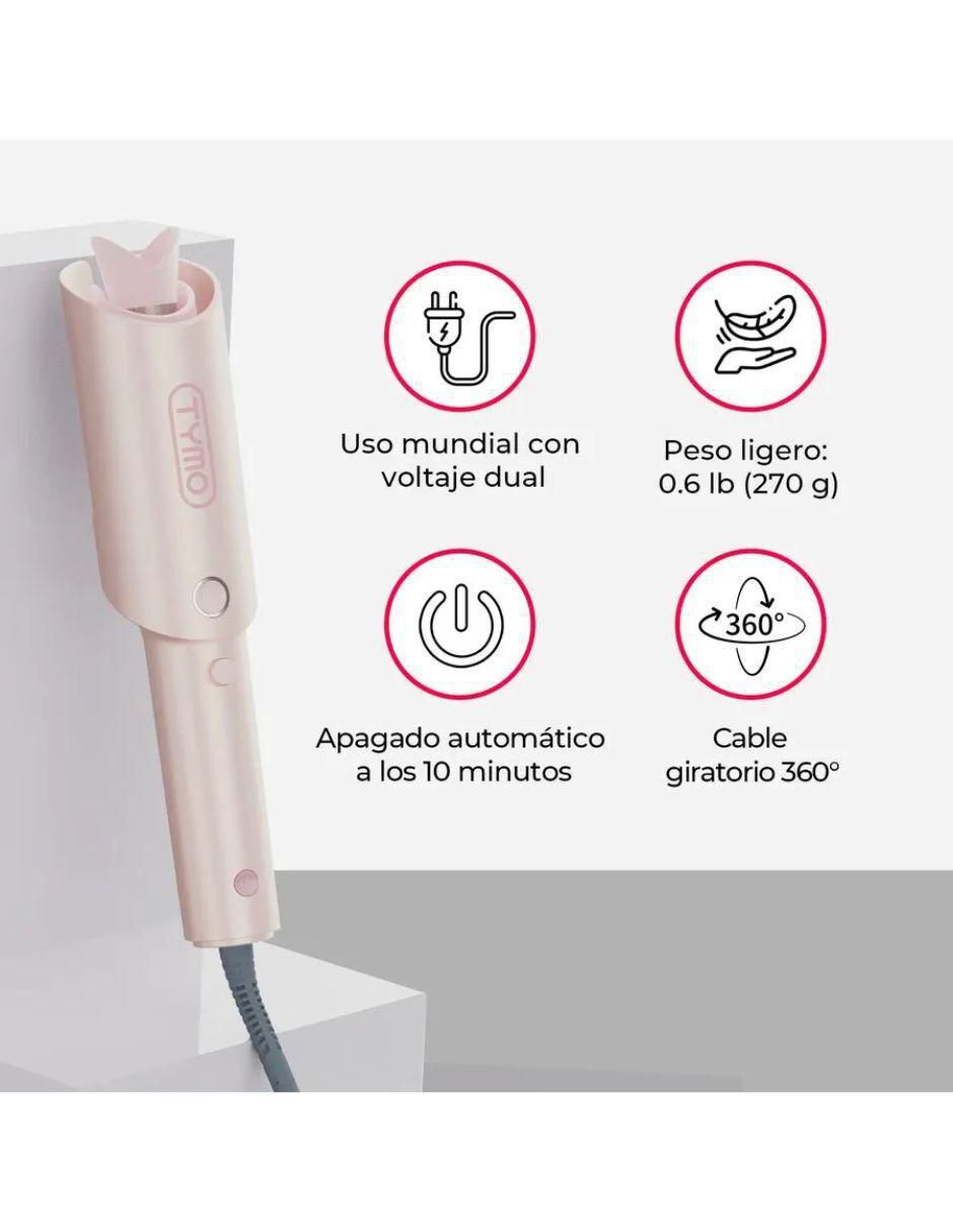 Rizadora de cabello tym-0444 múltiple de cerámica - iones 2