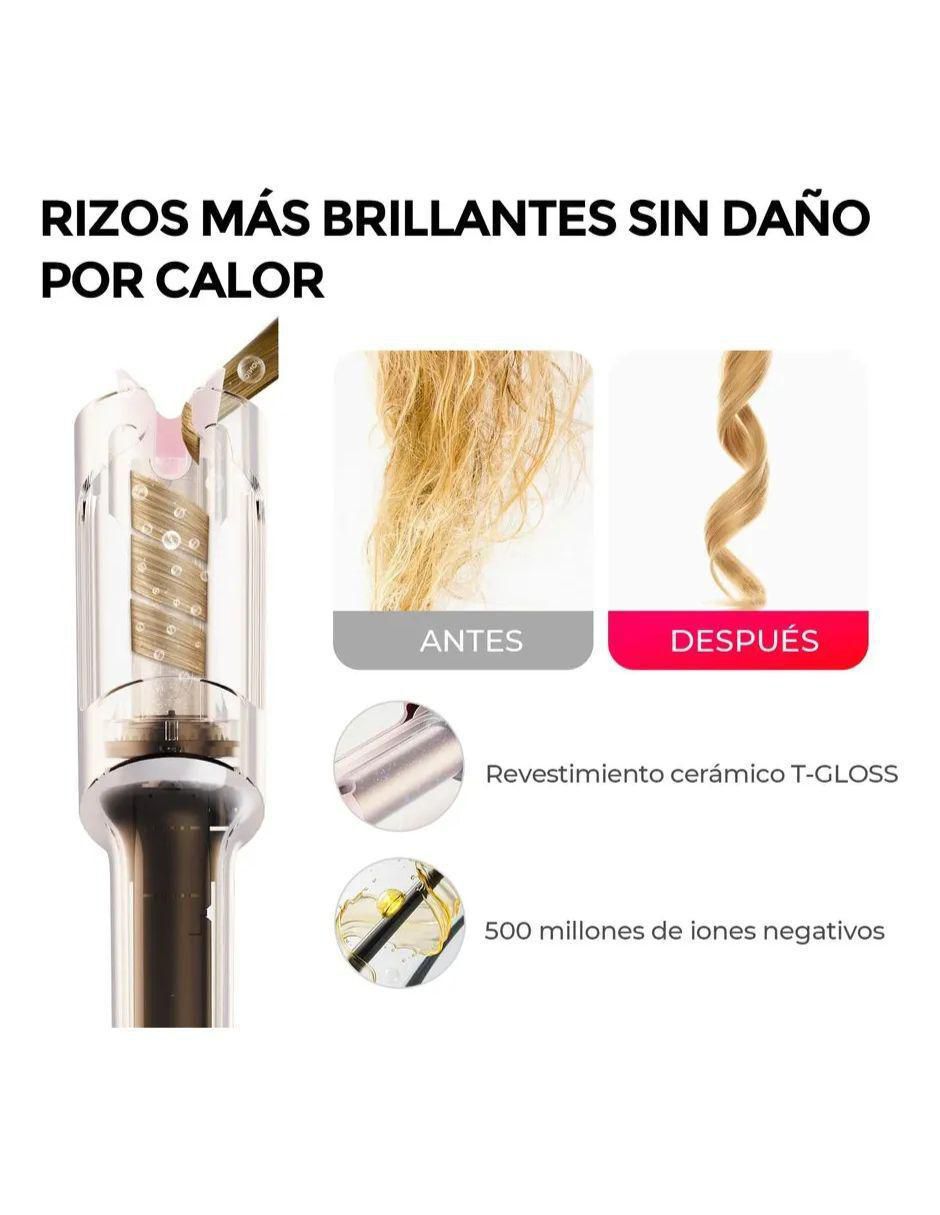 Rizadora de cabello tym-0444 múltiple de cerámica - iones 6