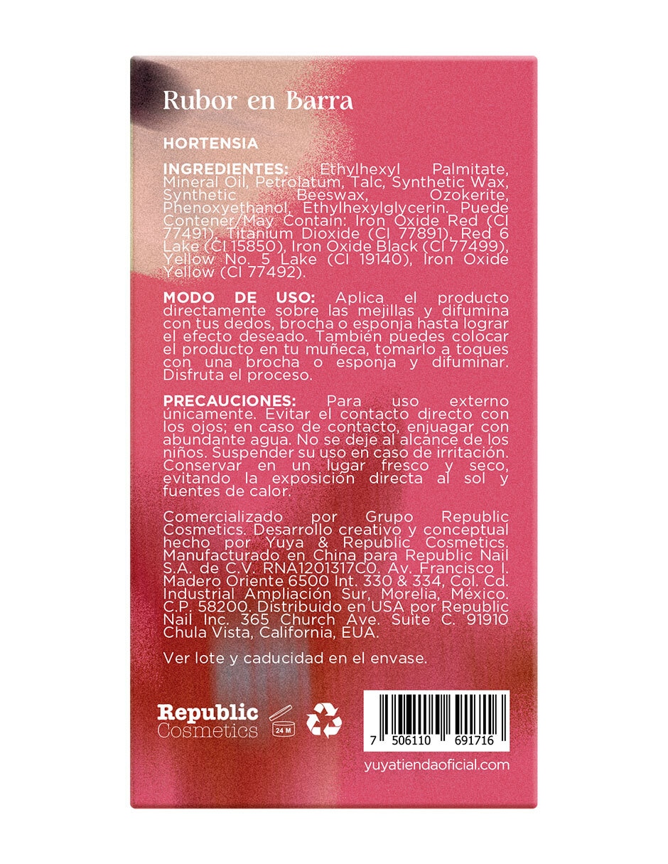 Blush en barra Hortensia 3
