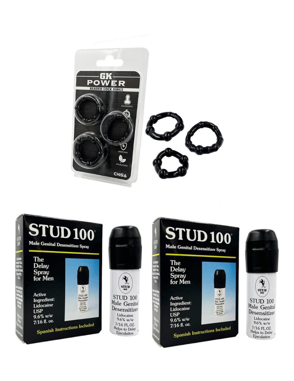 Kit lubricante íntimo con anillos 1