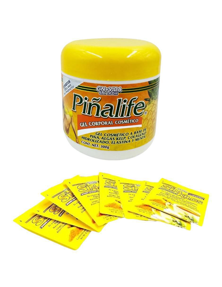 Kit gel corporal reafirmante Piñalife & té sin kilos