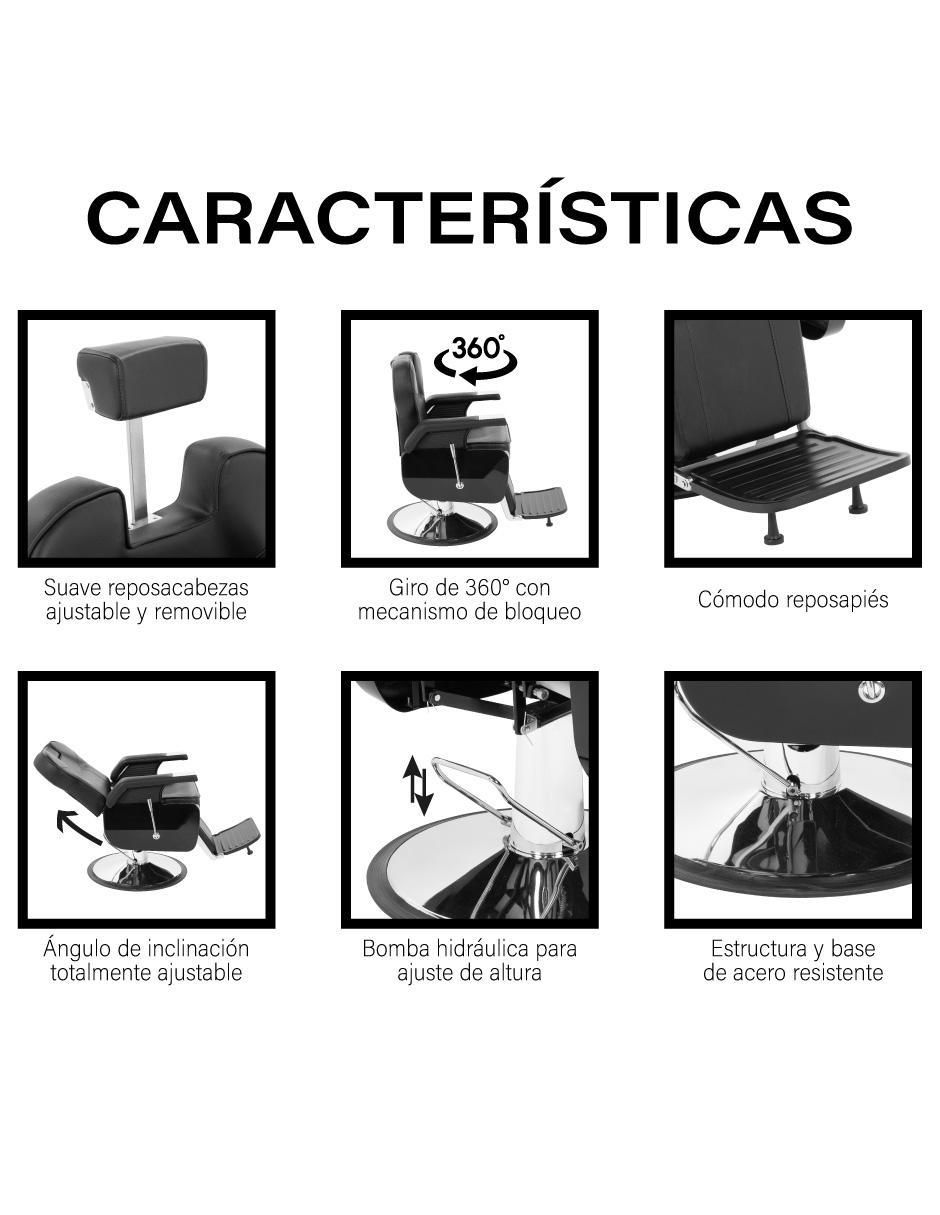 Sillón para barbería adulto Barber 3