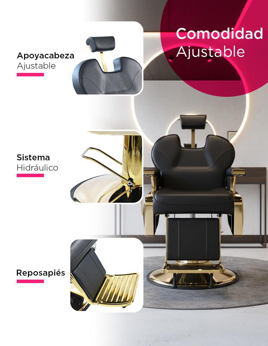 Sillón para barbería Arezzo Bioconfort Giratorio Pro 2
