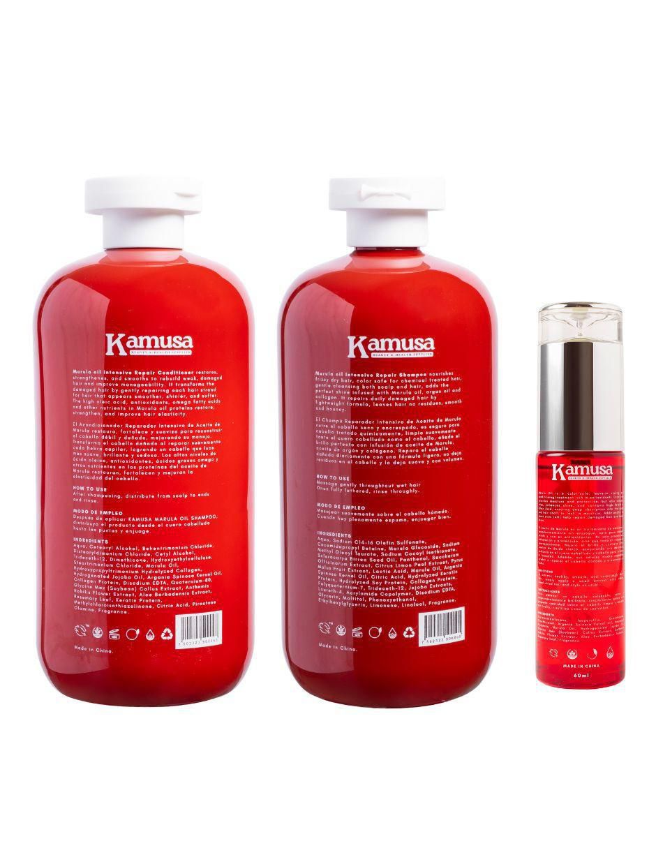 Tratamiento capilar Marula Ritual kit reparador nutrición e hidratación profunda 9