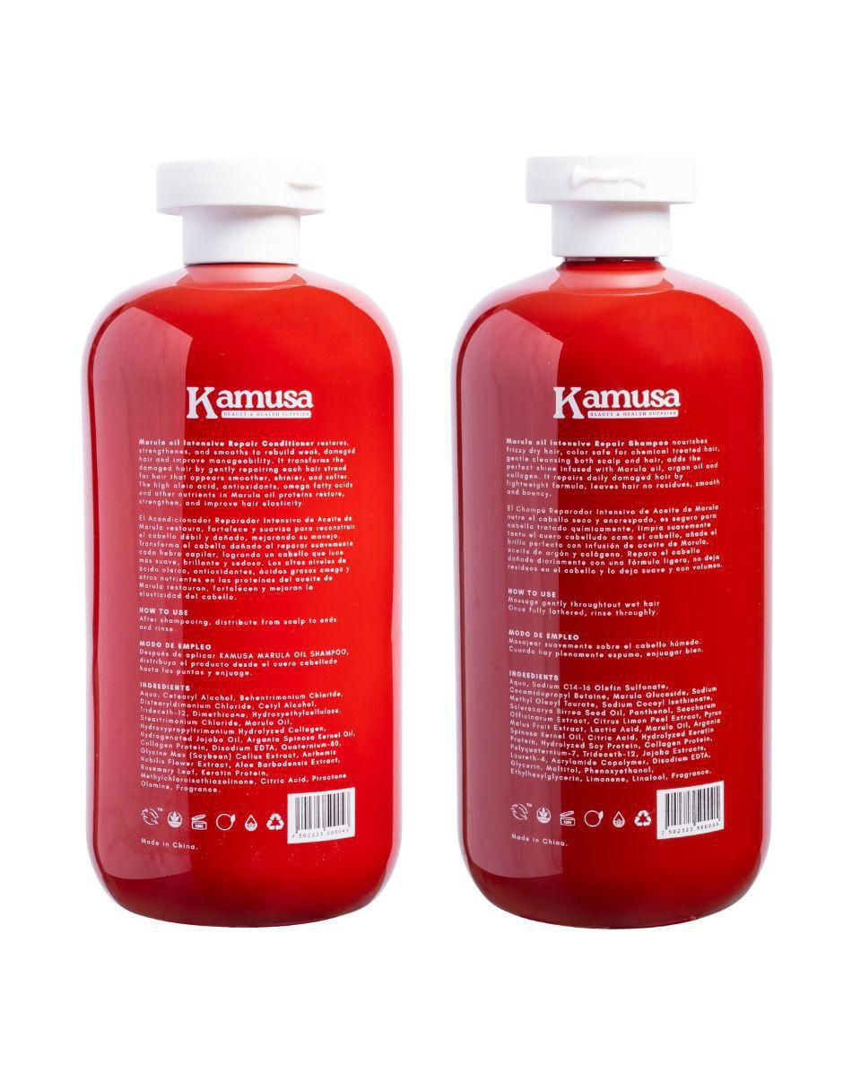 Set capilar Reparación Y Nutrición Profunda Aceite De Marula para todo tipo 2 piezas 2