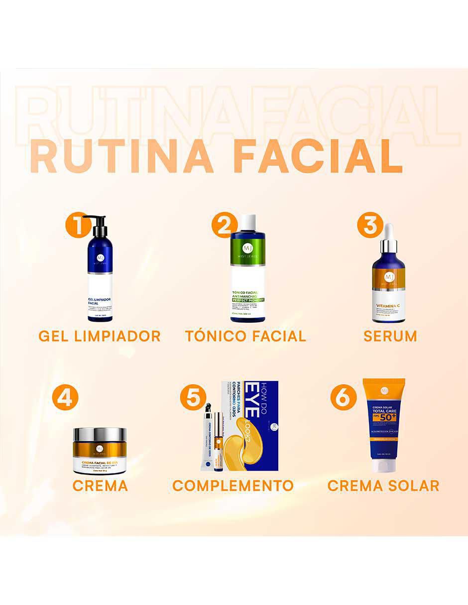 Kit tratamiento facial sérum vitamina c y crema fotoprotectora FPS 30 antimanchas 8