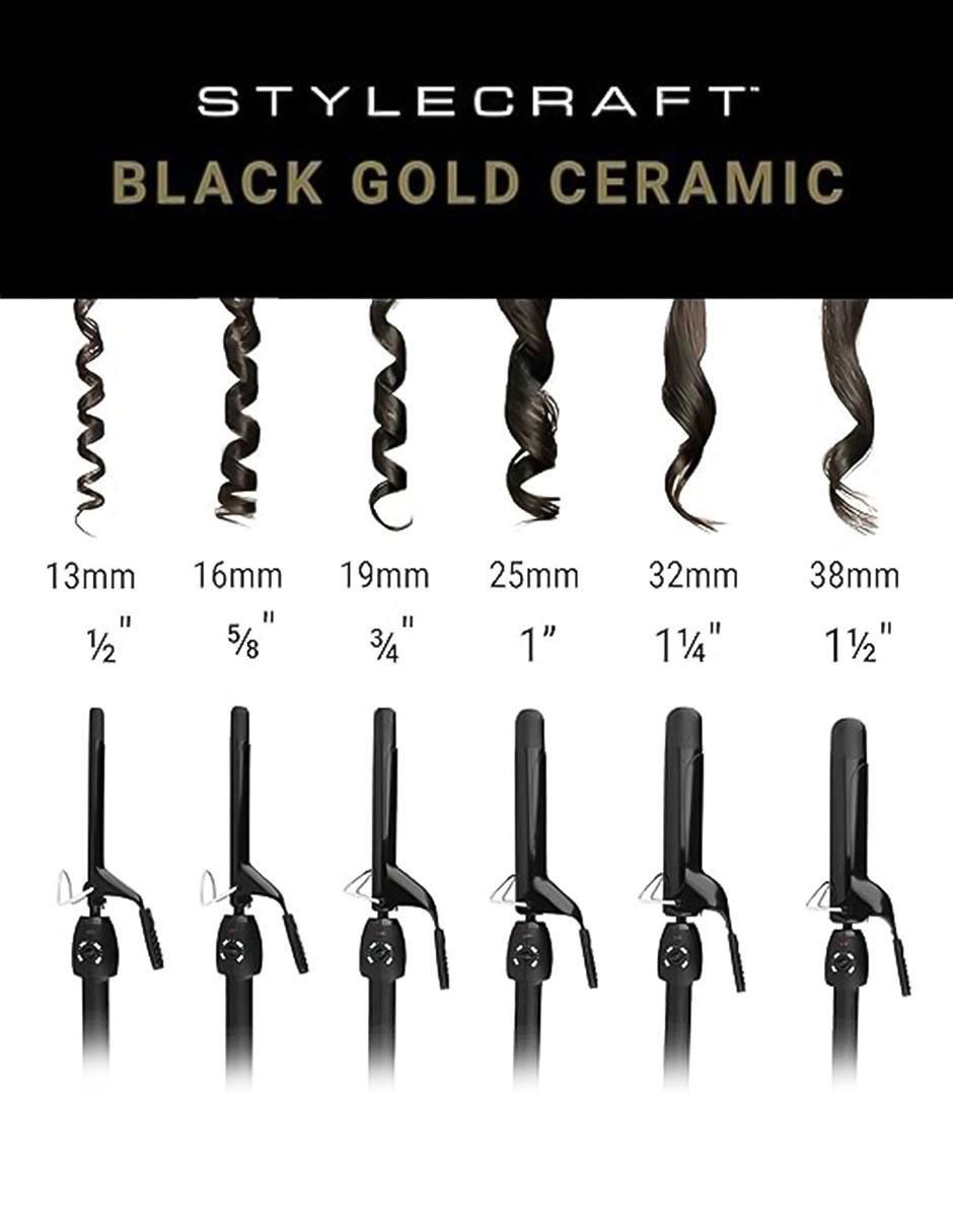 Tenaza de cabello scsc100b 25 mm de cerámica 8