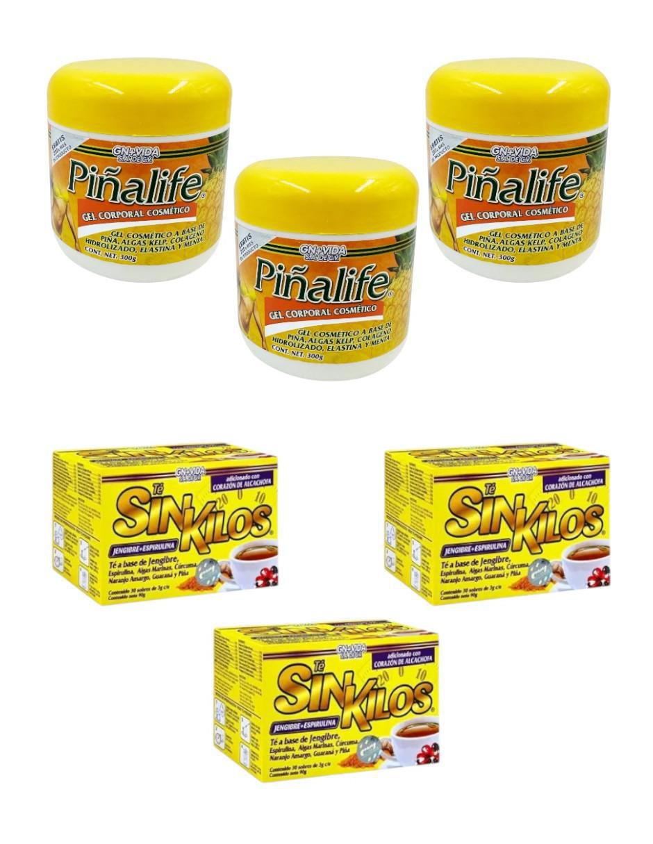 Kit gel corporal reafirmante Gel piñalife & té sin kilos Kit gel corporal reafirmante Gel piñalife & té sin kilos