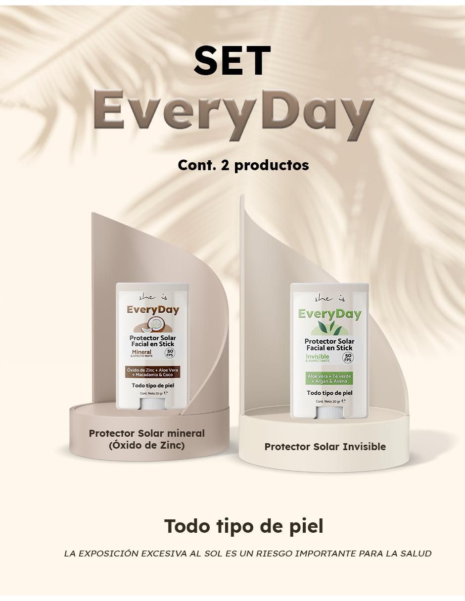 Set protector solar FPS 50 EveryDay 2