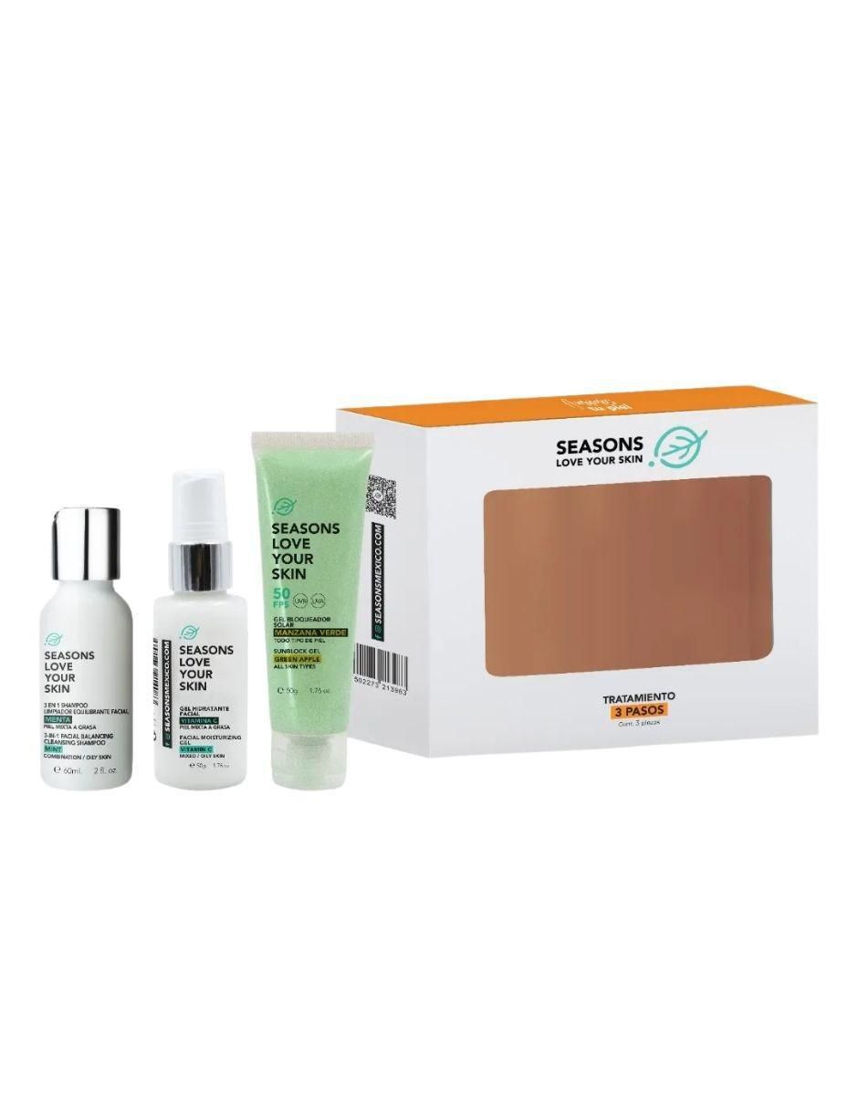 Kit tratamiento facial para piel mixta hidratante