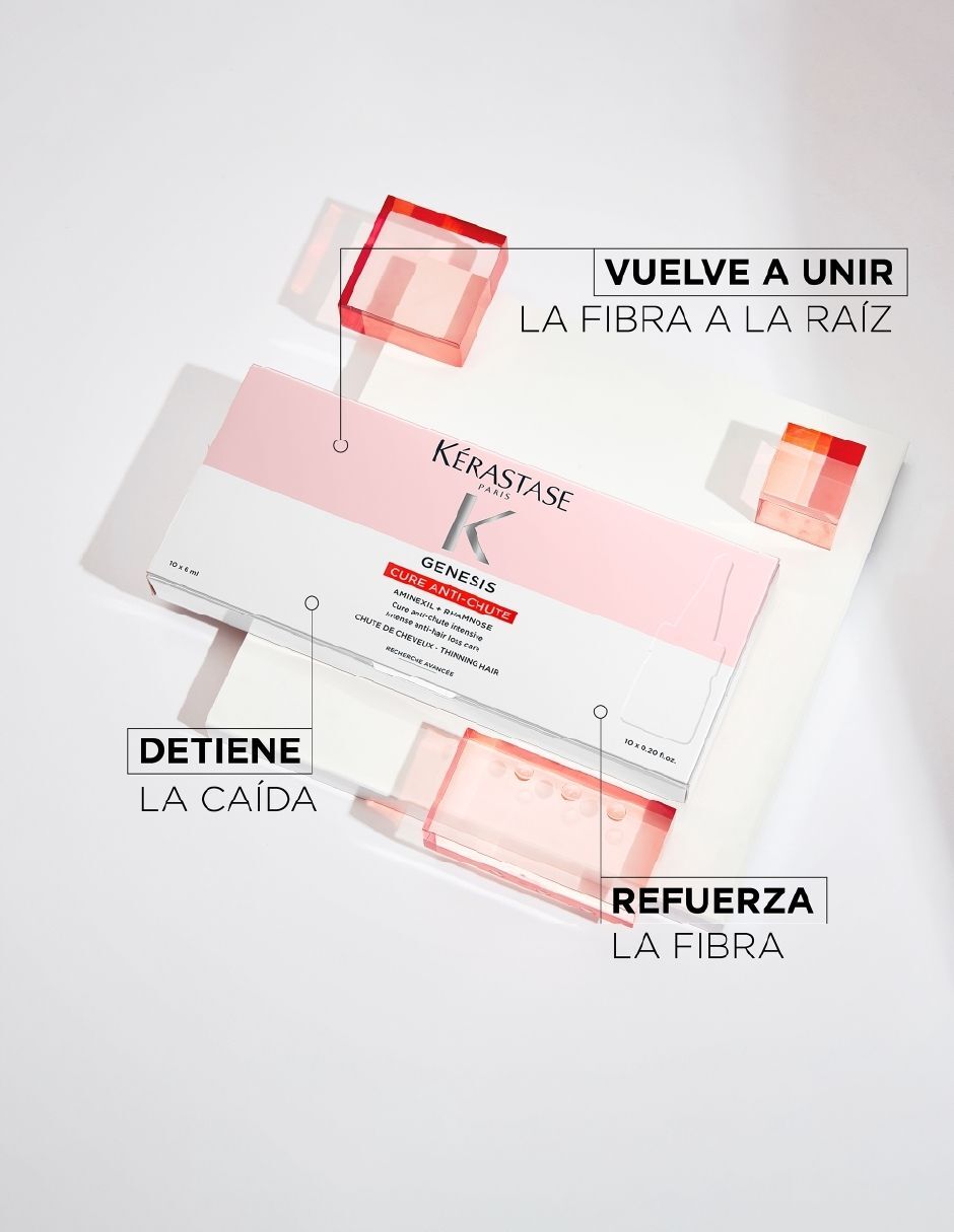 Tratamiento para cuero cabelludo K Gen Cure Antichute 10*6Ml anticaída Genesis 3