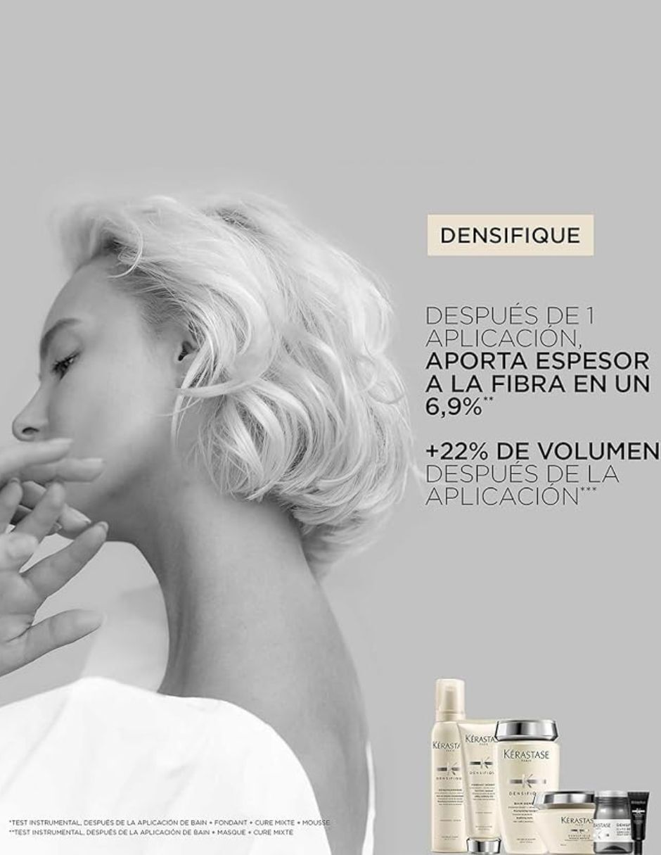 Tratamiento para cuero cabelludo densificante para mujeres cure femme 42x6ml voluminizante 6