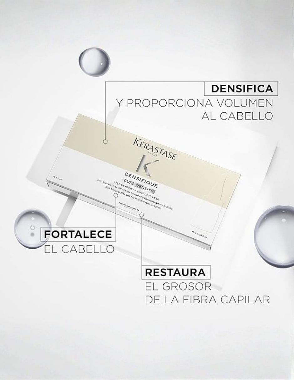 Tratamiento para cuero cabelludo densificante para mujeres dens cure femme de 6ml voluminizante 4