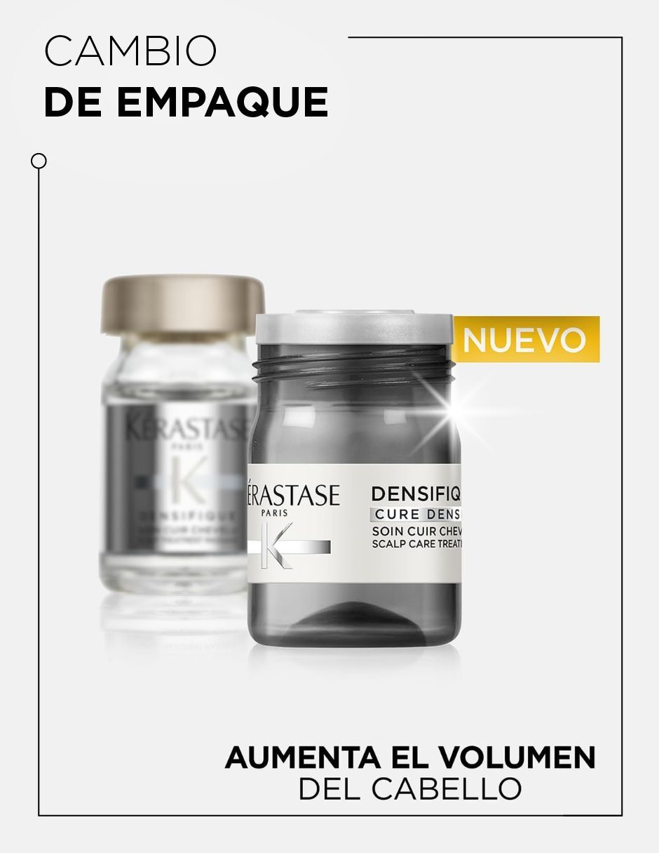Tratamiento para cuero cabelludo densificante para mujeres dens cure femme de 6ml voluminizante 8