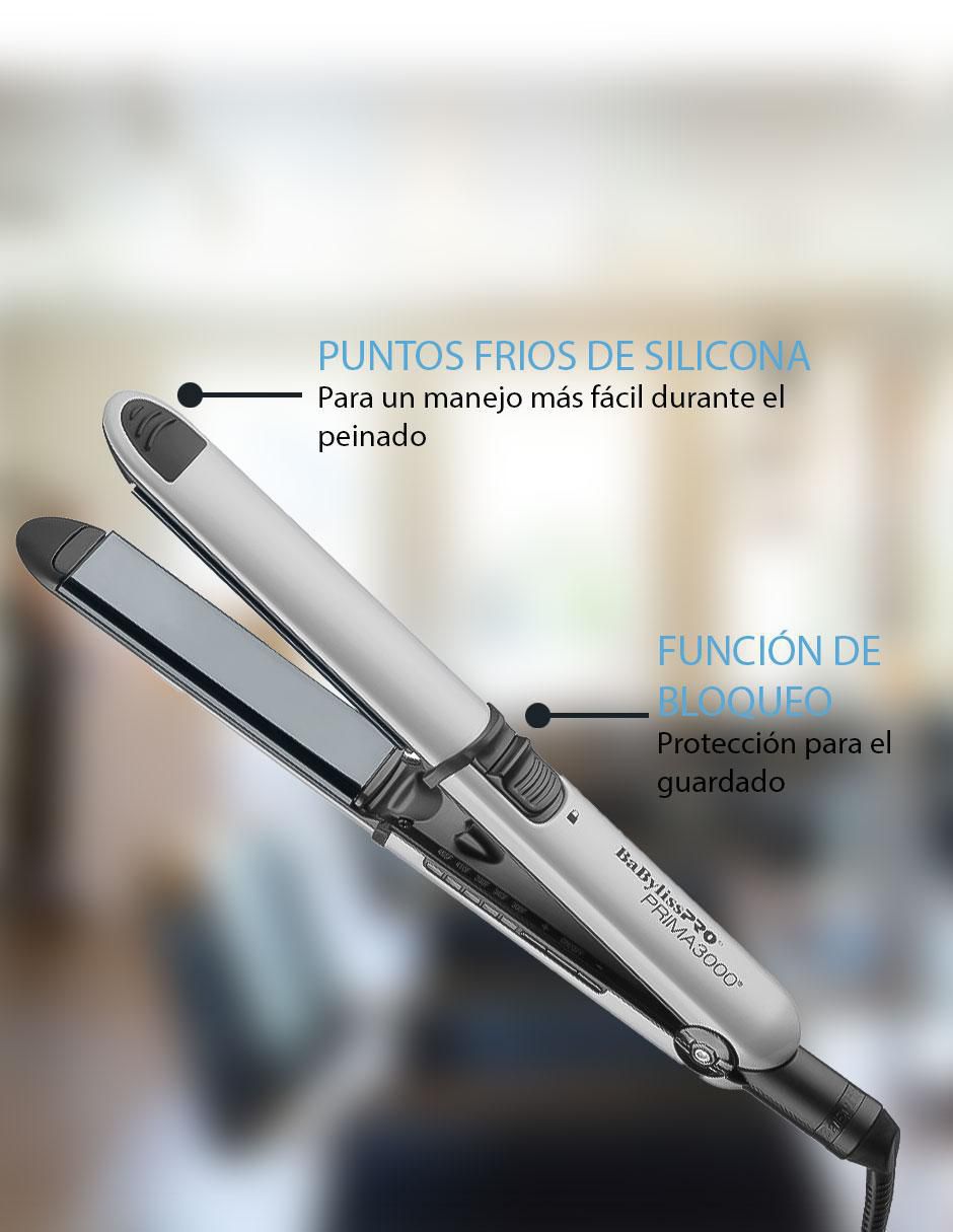 Alaciadora Prima 3000 BNT3000TGY placas de nano titanium 6