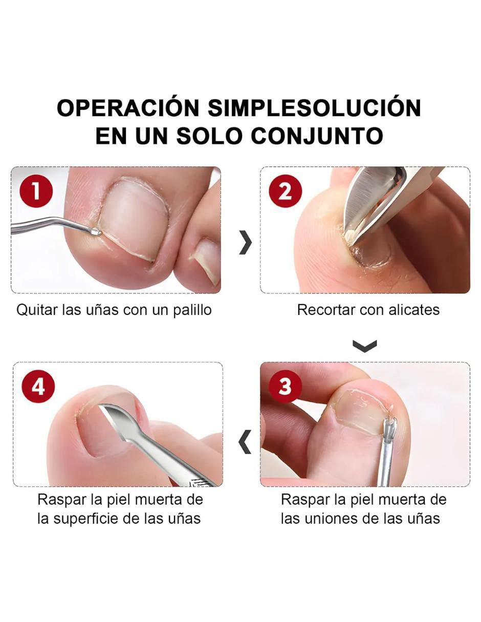 Set manicure y pedicure manual con 16 piezas 3