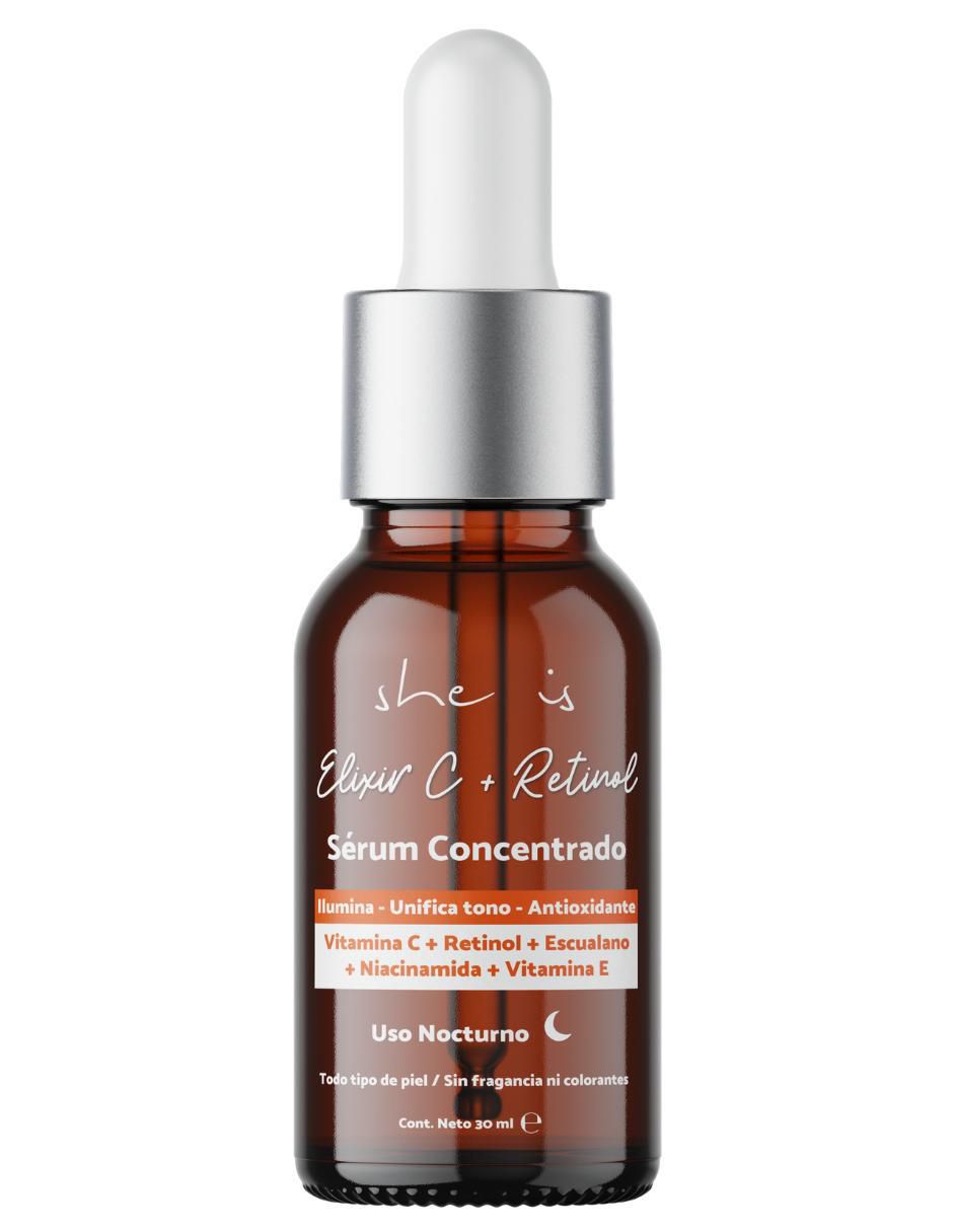 Sérum vitamina C facial elixir y retinol todo tipo de piel