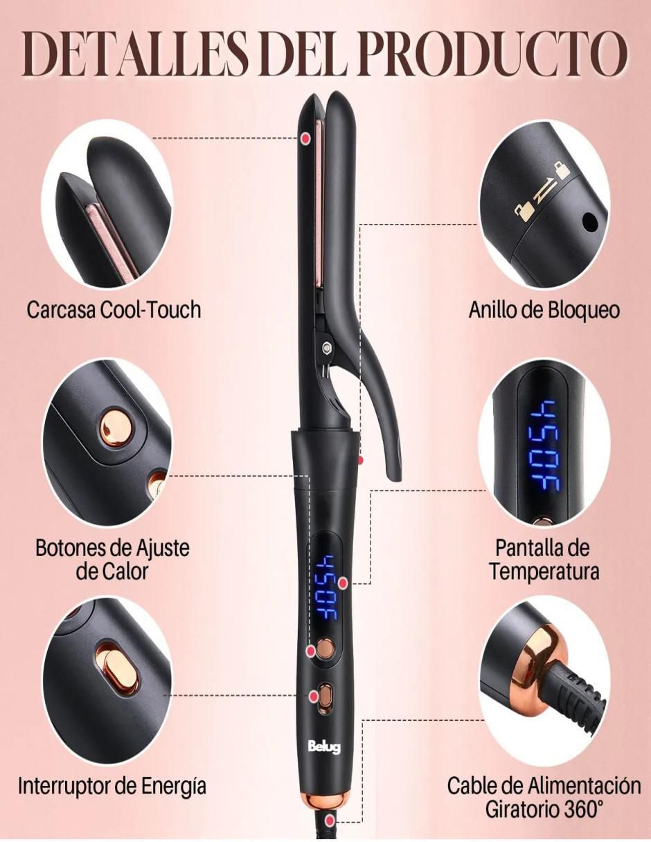 Kit rulos térmicos de cabello múltiple de cerámica 5