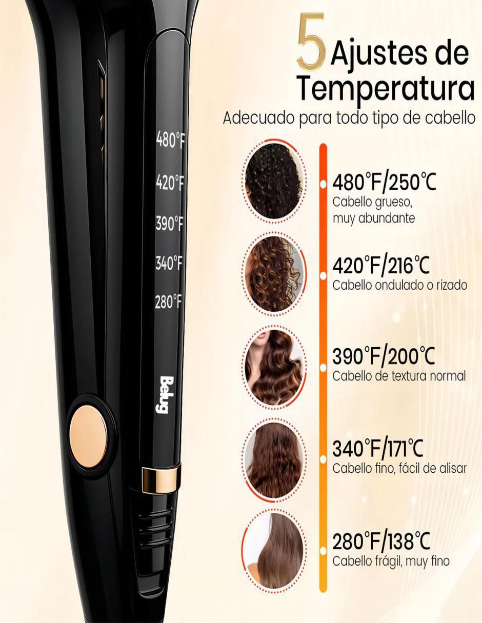 Alaciadora placas de cerámica - titanio 2