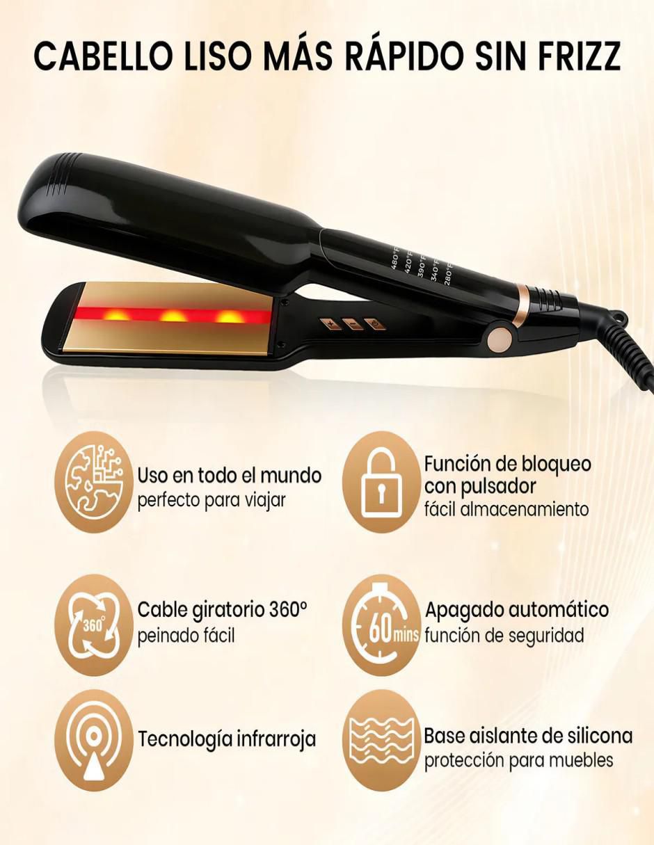 Alaciadora placas de cerámica - titanio 4