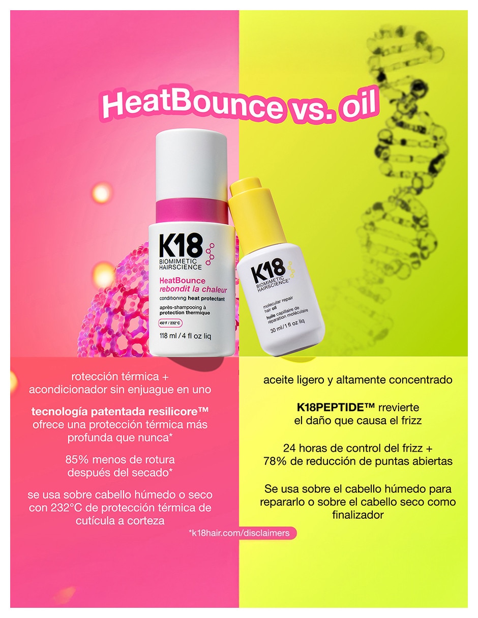 Protector calor para cabello K18 118 ml 13