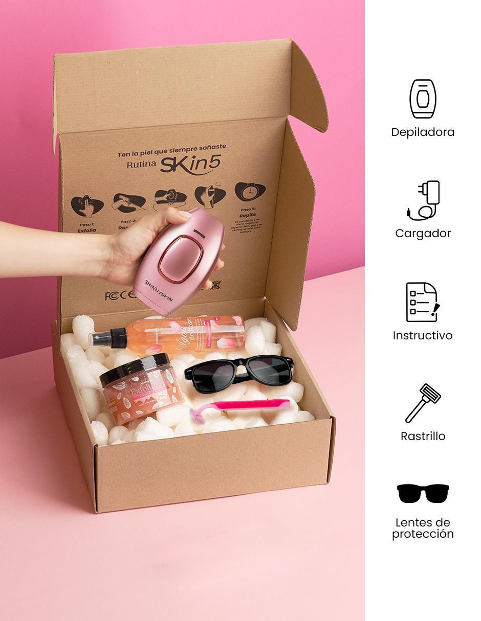 Kit depiladora ipl "para" rostro y cuerpo shinnyskin kit de depilación clásico