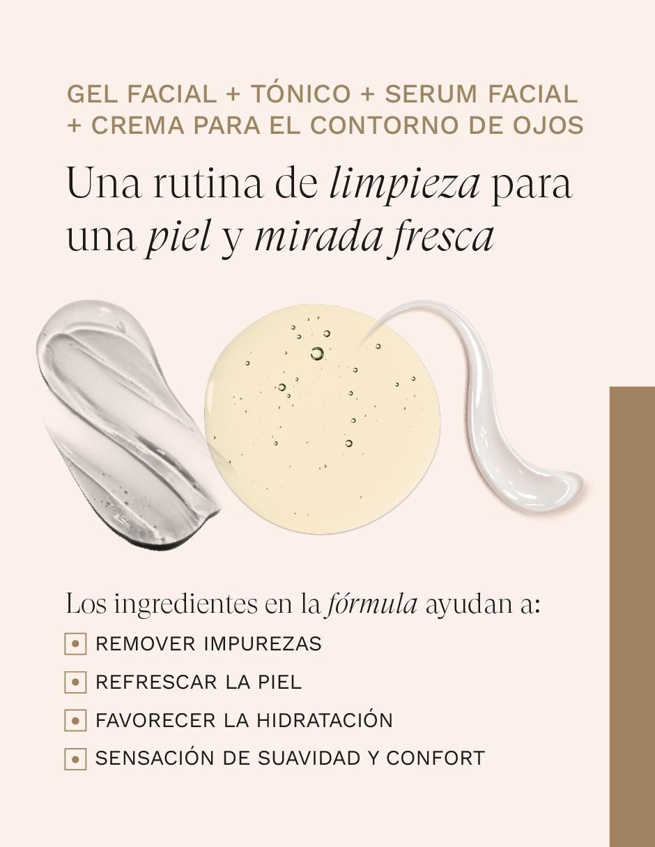 Kit tratamiento facial 4 en 1 cuidado esencial antiedad Premium 5