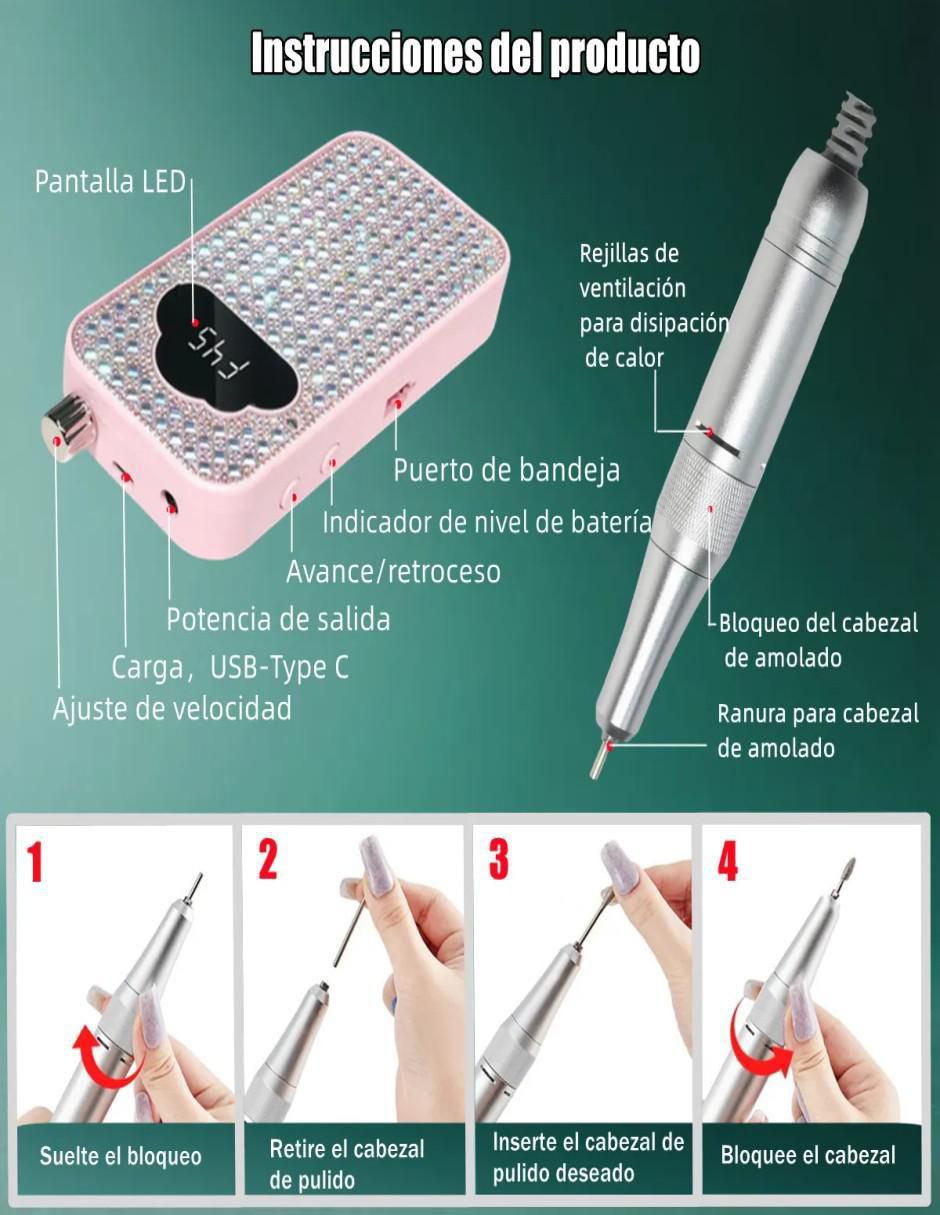 Set manicure eléctrico 4