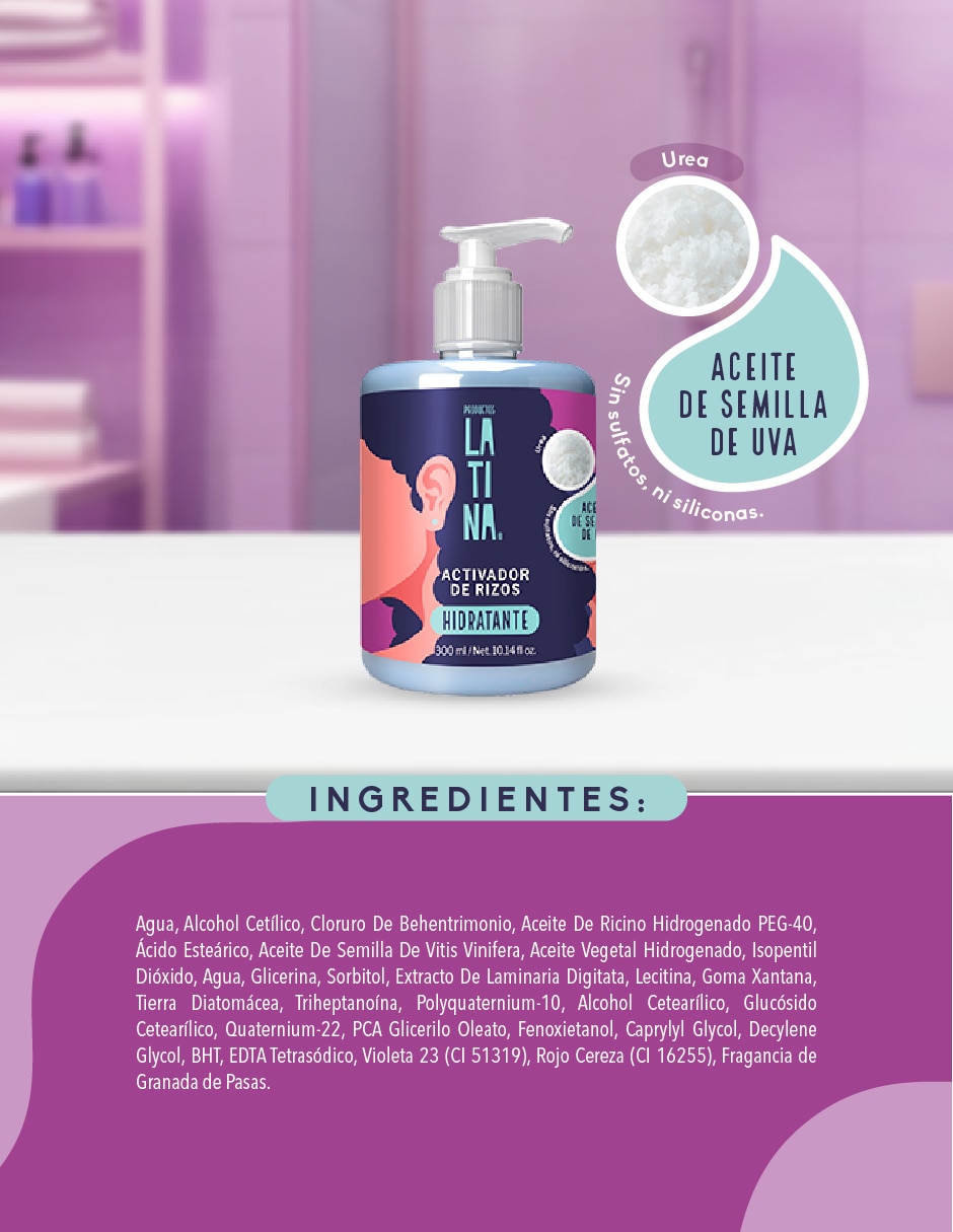 Crema para cabello rizado Activador de rizos para hidratar 3