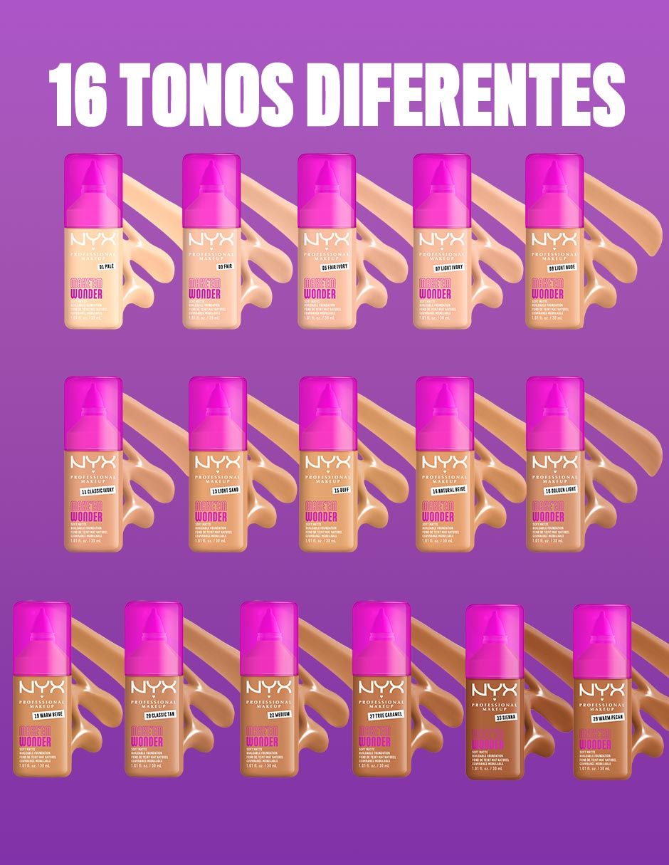Base de maquillaje líquido Make EM WNDR mate 8
