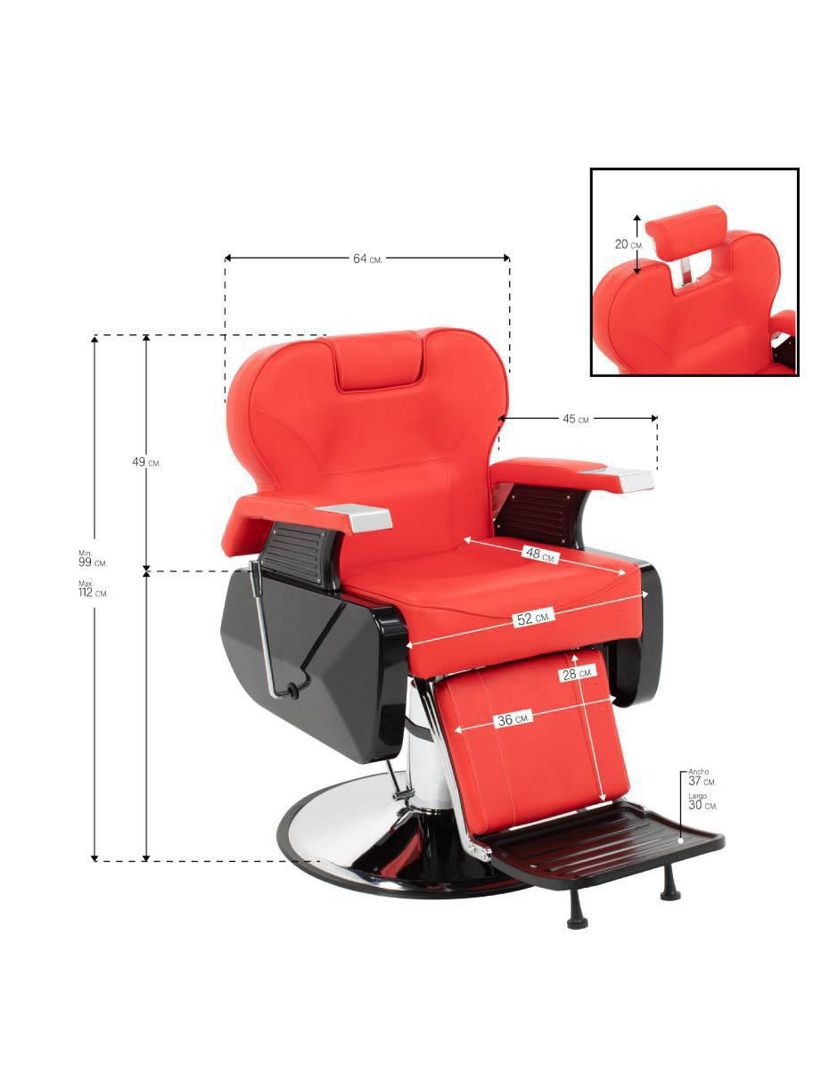 Sillón para barbería onof tonsura