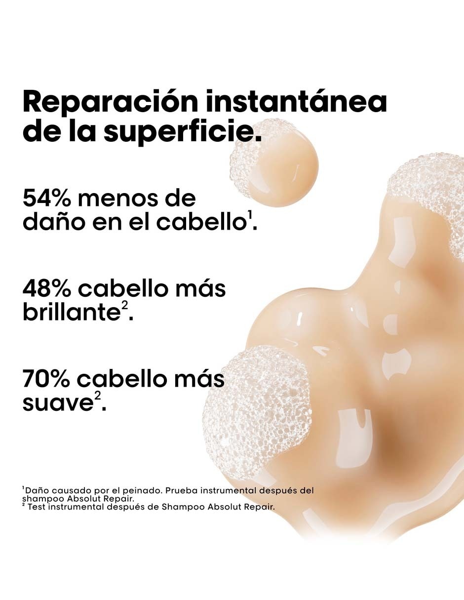 Shampoo reparador para cabello maltratado Absolut Repair 500 ml 13