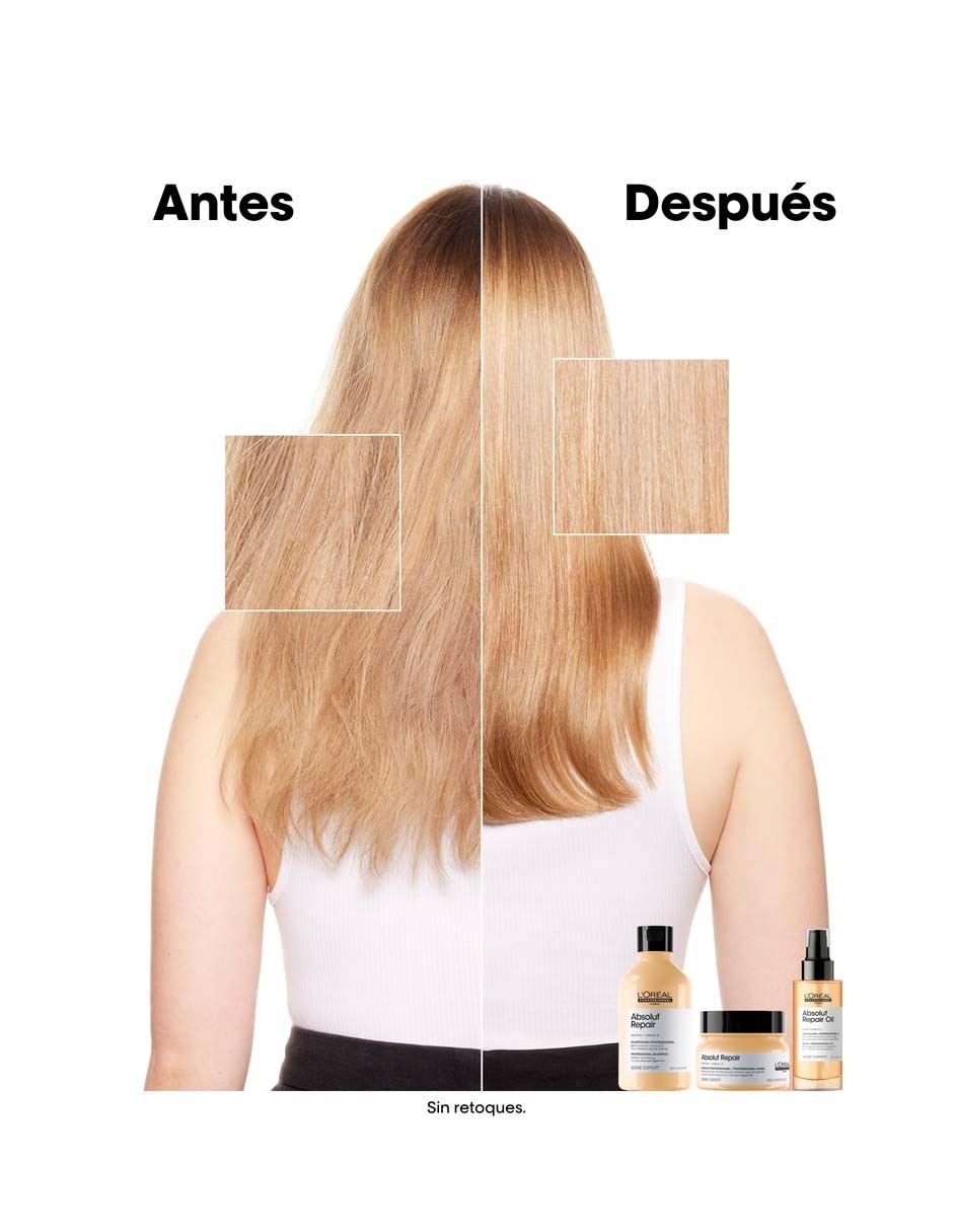 Shampoo reparador para cabello maltratado Absolut Repair 500 ml 14