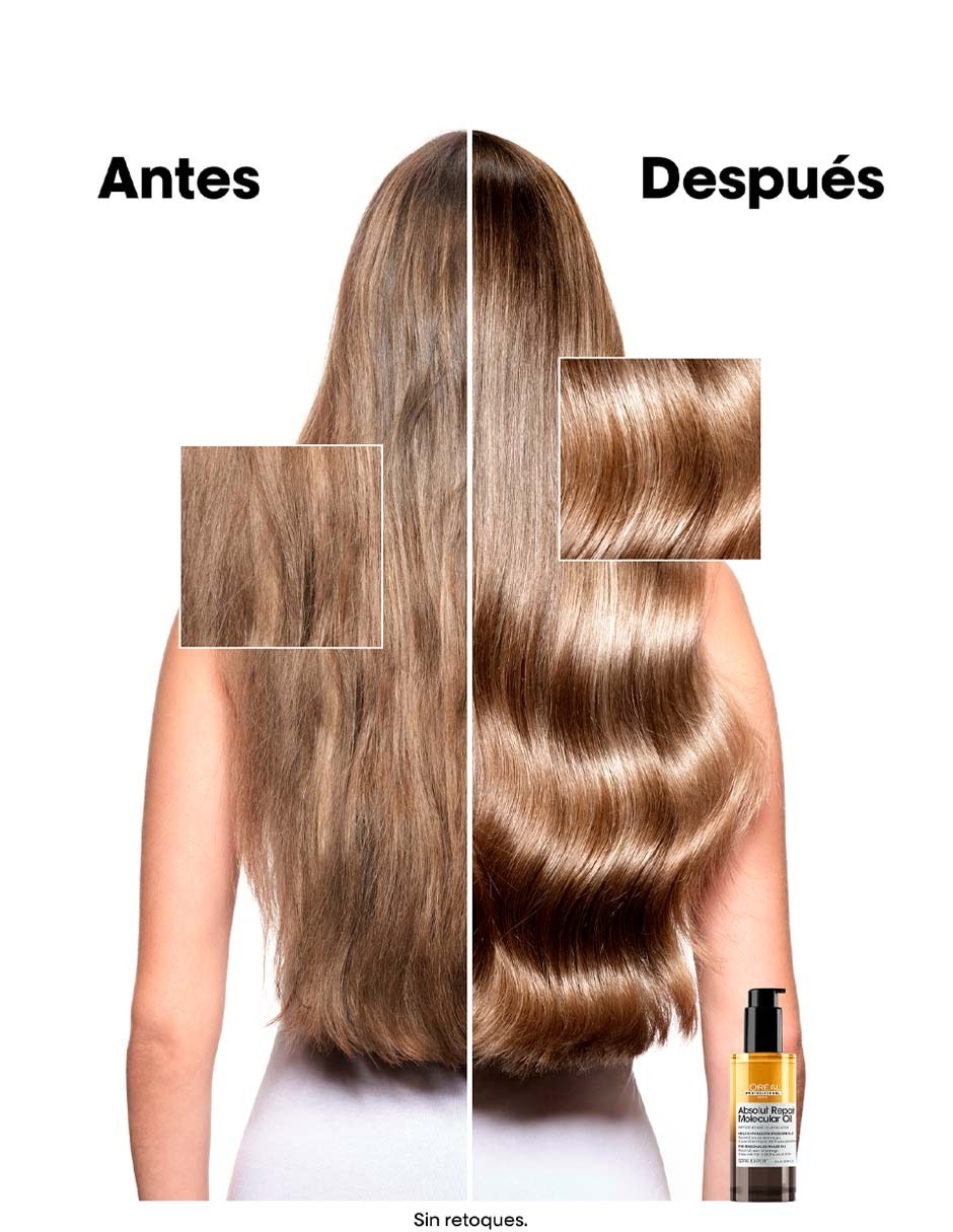 Aceite para cabello seco Absolut Repair Molecular 90 ml 4