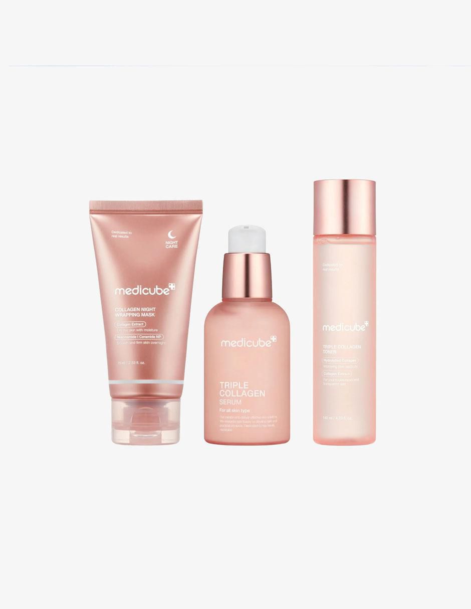 Set tratamiento facial Pack Triple Collagen – Reafirmante & Luminosidad reafirmante antiedad Set tratamiento facial Pack Triple Collagen – Reafirmante & Luminosidad reafirmante antiedad